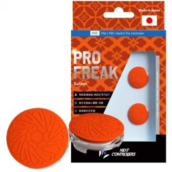 Sunset Orange Convex Pro Freak V2 Controller Holder – PS4/PS5/Switch Pro, 2.7‑6 