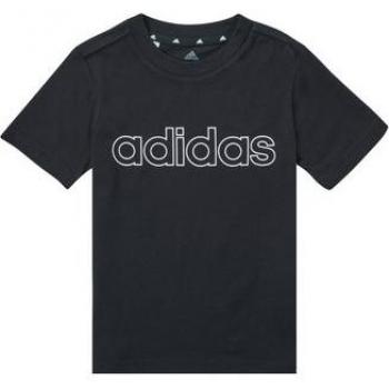 Adidas Logo T-Shirt for Juniors Black/White Linear 9-10 Years