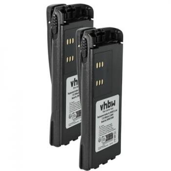2x Battery compatible with Motorola MTX960, PRO5150, PR860, MTX950, MTX9250 Radio, Walkie‑Talkie (1800 mAh, 7.2