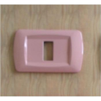 Magical ABS Placca Rosa 2 Fori – Compatibile Bticino