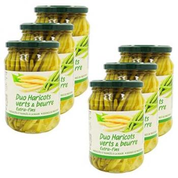 Boîte 6x Duo de Haricots Extra Fins – Bocal 530 g