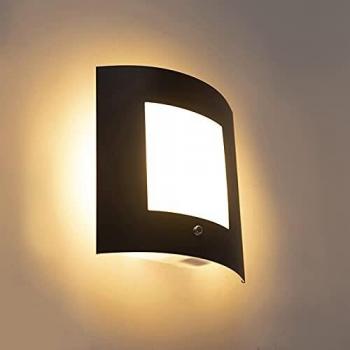 Dusk-Sensing Anthracite Wall Light