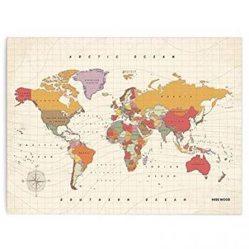 Carte du monde en liège