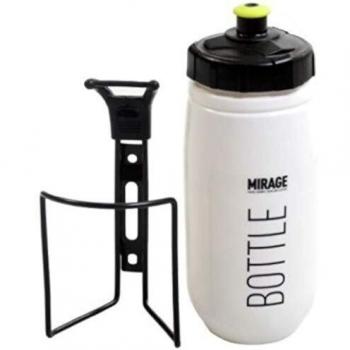 Mirage Outdoor‑Flasche 600 ml, Halter in Schwarz