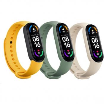 Mi Smart Band 6 Strap3 Pack – Ivory, Olive, Yellow