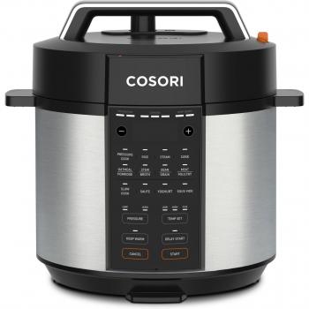 Cocción rápida en olla a presión eléctrica Cosori de 5.7L y 1100W con acero inoxidable