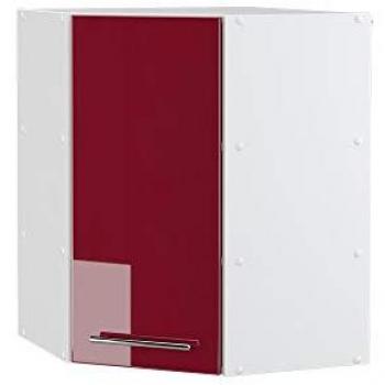 Eckhängeschrank Fame-Line, 57 cm, Bordeaux Hochglanz