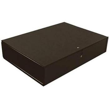 Q-Connect 75mm Box File Foolscap Black Pack of 5 KF20017 KF20017