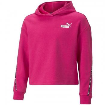 Sudadera con Capucha Puma Power Tape para niñas en color rosa
