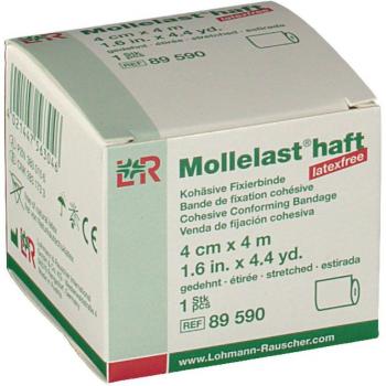 Bande de Gaze Mollelast® Haft Biélastique Cohésive 4 cm x 1 m