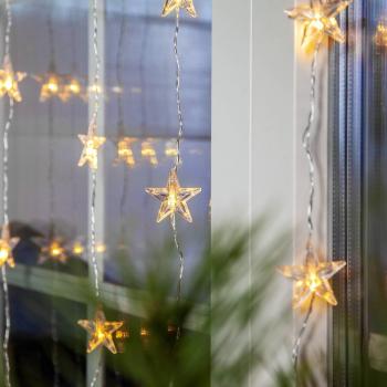 Star Trading 2006-74-2 LED-Lichtervorhang Star Curtain, mit Sternen