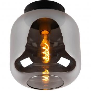 Deckenleuchte Joanet mit Rauchglas E27