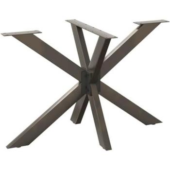 Pied de table en acier forme araignée 120x68x(72-73) cm