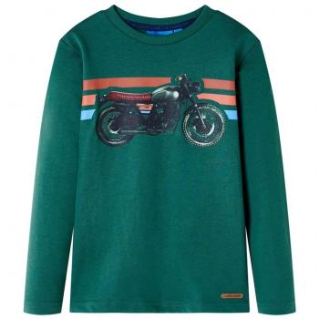 VidaXL Langarmshirt für Kinder Grün 140