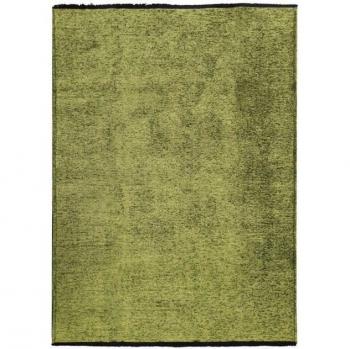 Tappeto in cotone e poliestere verde 160x230 cm