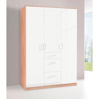 Kleiderschrank CLACK von WIMEX, 3-türig, in klassischem Weiß