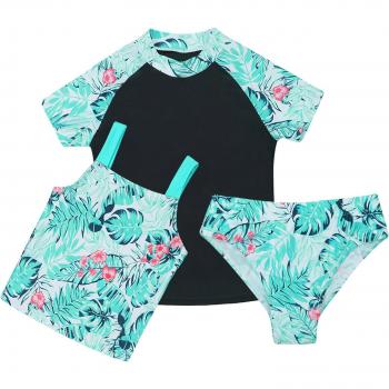 Badmode Kids Set voor Meisjes – 3 Stuk Badpak met Slip