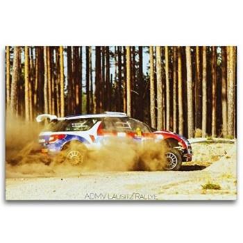 CALVENDO Textil-Leinwand 120 x 80 cm, Rallye‑Print Anders Gröndahl