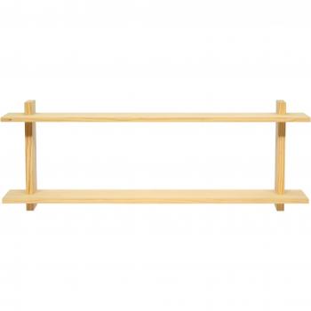 Étagère murale en pin naturel 90x44x21 cm