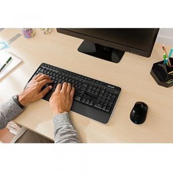 Microsoft-Teclado y Ratón Inalámbrico Microsoft WRLSSDSKTP3050 Qwerty Español