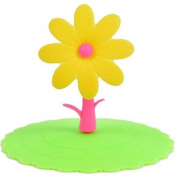 Cute Flower Silicone Lid for Glass Cups