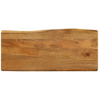 Masa de Mesa con Bordes de Madera 90x40x3,8 cm