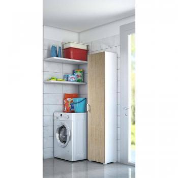 DMORA Mobile Lineare 1 Anta Battenti 4 Ripiani 45x45h195 Made in Italy
