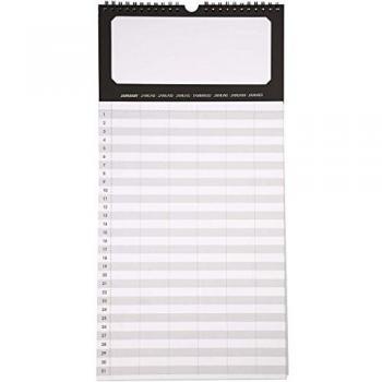 Family Activity Planner Calendar, 44x22 cm, 180 g, 5 pcs/1 pack