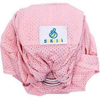 Tissu d'appoint Sukkiri rose pâle pour le portage des bébés