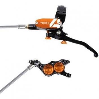 HopeTech 4E4 No Rotor Braided Brakes – Left Hand, Male Fitment