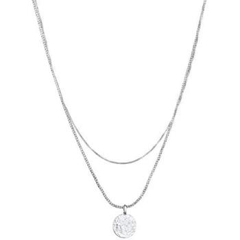 Kuzzoi Kette mit Anhänger »Halskette Herren Layer Kordel Plättchen 925 Silber«