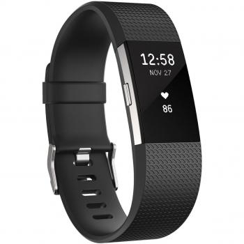 Fitbit Charge 2 Reloj de Actividad, Negro, Talla L