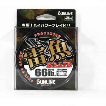 Braid Sunline PE 100m 6mm 66lb Nero