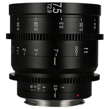 Venus Optic Festbrennweite 7,5 mm T2,9 Zero‑D S35 Cine – Canon RF – Schwarz – für Video und Film