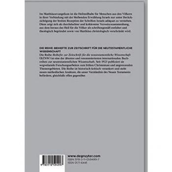 Auf seinen Namen werden die Völker hoffen: Die matthäische Rezeption der Schriften Israels zur Begründung des universalen Heils (Beihefte zur ... Wissenschaft, 233, Band 233)