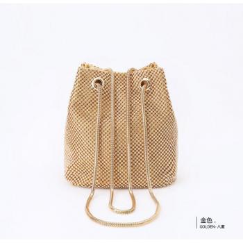 Bling Crystal Crossbody Bucket Bag
