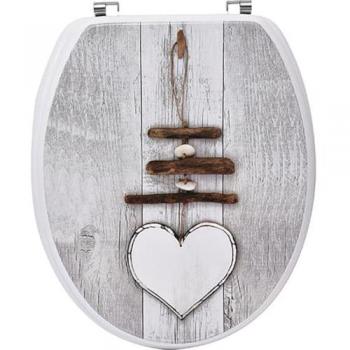 TENDANCE MDF-WC-Deckel mit Edelstahl-Befestigungen