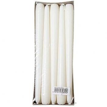 10 Ivory Tapered Candles