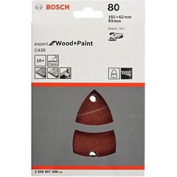 Bosch Papier de verre Delta 102x62x93mm Grain 80