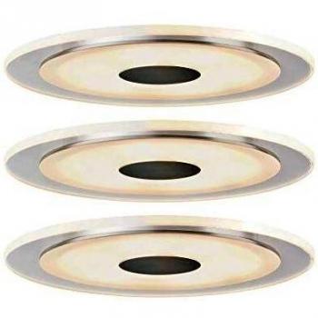 Paulmann 92543 Whirl LED recessed light 3-piece set LED (monochrome) Built-in LED 18 W Aluminium