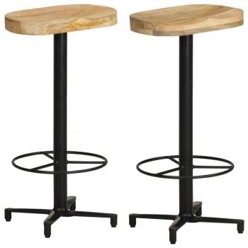 Barhocker 2 Stk. 76 cm aus massivem Mangoholz