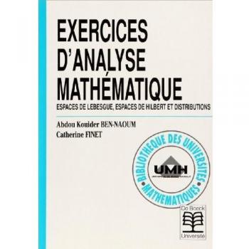 Exercices d'analyse mathématique