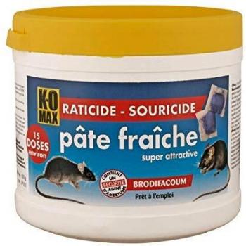 K-OMAX Raticide souricide pâte fraîche, Multicolore