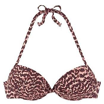 Push-Up-Bikini-Top LASCANA Holly Animalprint Gr. 40