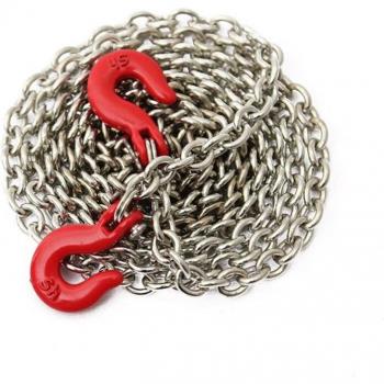 Accesorio Gancho de Cadena 85cm Rojo y Plateado para Coche RC 1:10