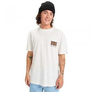 Quiksilver Evo Crisis T-Shirt – Weiß, Herren, XL, Kurzärmlig