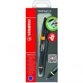 STABILO SMARTball 2.0 Penna a Sfera Ergonomica Nero/Arancio