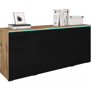 INOSIGN VERA Sideboard, stilvolle grifflose Lösung mit anpassbaren Einlegeböden