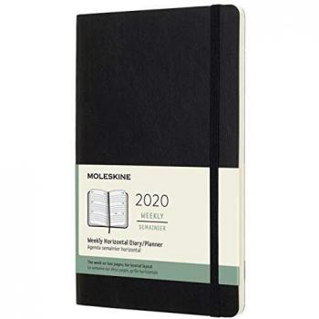 Moleskine 2020 Horizontal Week Planner Black