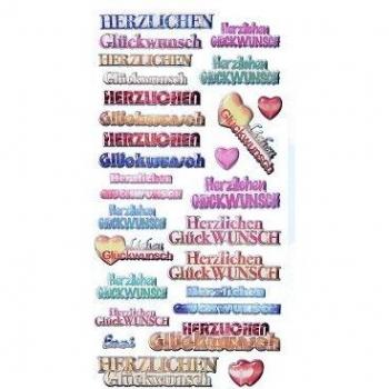 Softy Aufkleber Herzliche Wünsche